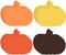 Pumpkin Paper Cut Outs Assorted Colors Pumpkin Die Cuts with Glue Points for Kids School Classroom Bulletin Board Decor Autumn Thanksgiving Crafts Party Supplies